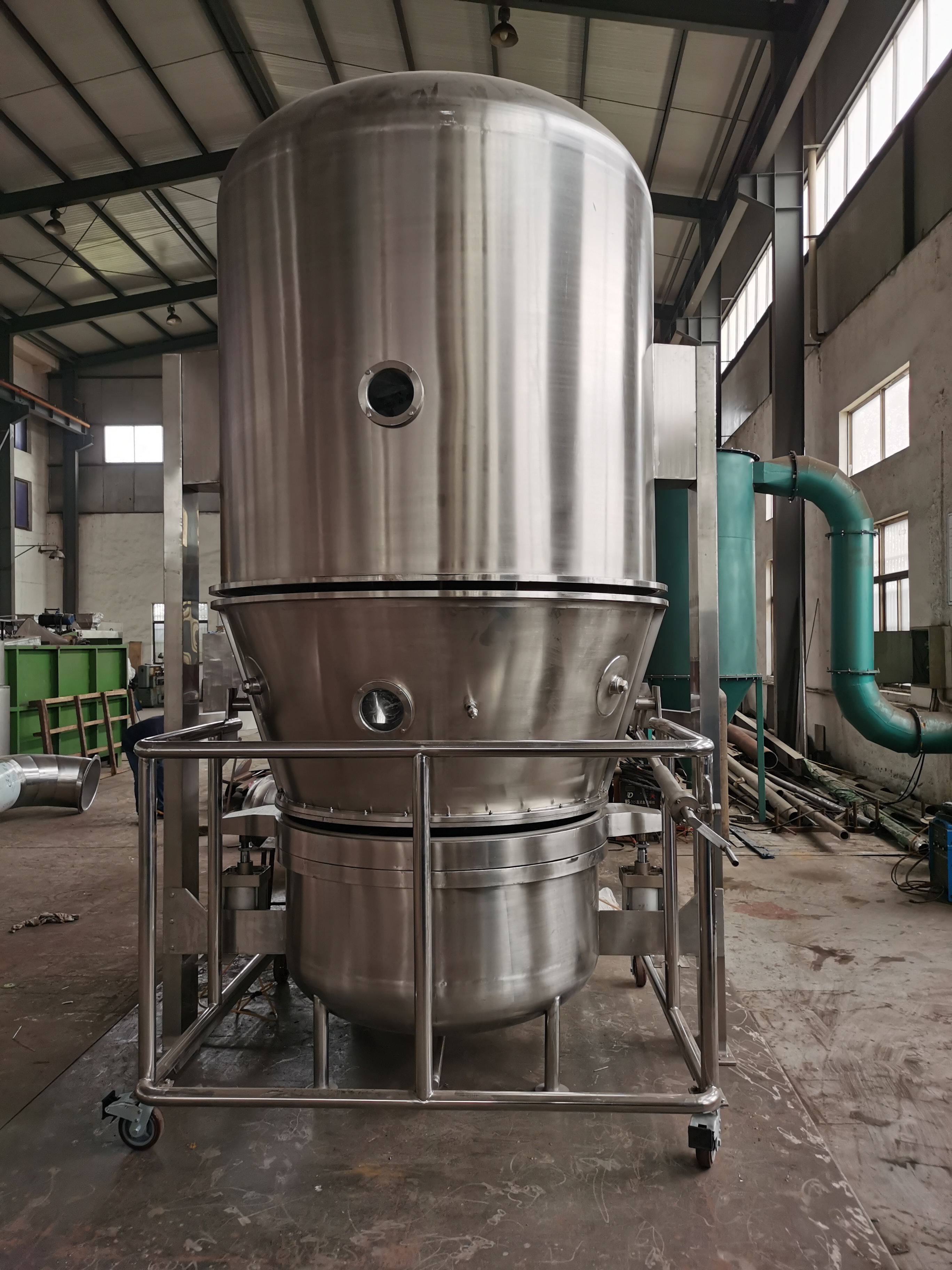 GFG-500電加熱沸騰干燥機(jī)制作完畢